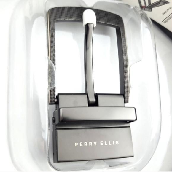 Perry Ellis  Belt Bifold Leather Portfolio Reversible Wallet Size M(34-36) - Picture 8 of 13